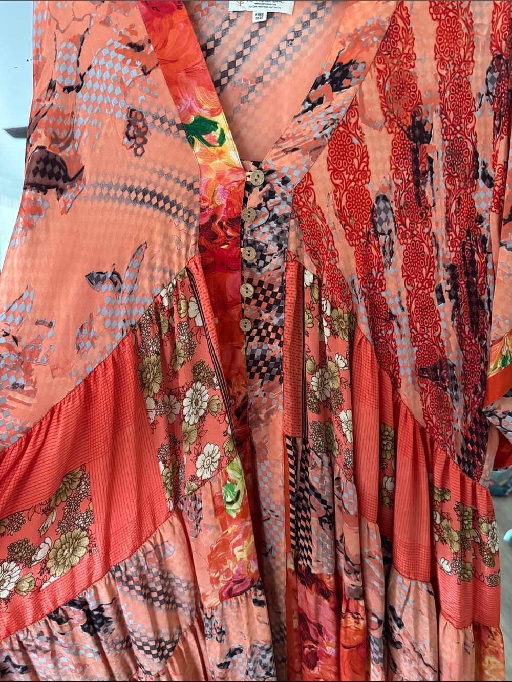 Rasgulla Sari Twilight Dress Kantha Bae - Picture 2 of 3
